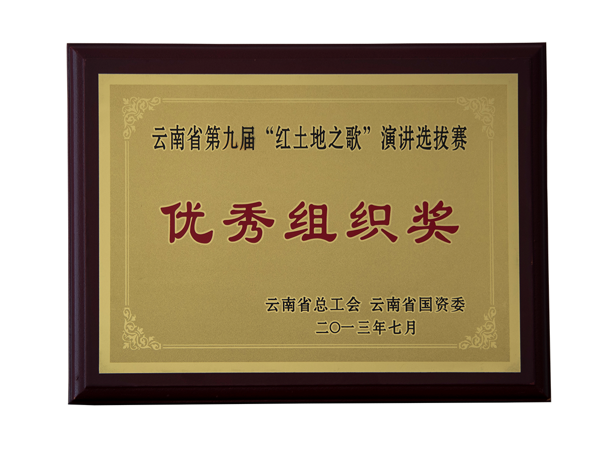 云南省第九届“红土地之歌”演讲选拔赛优秀组织奖